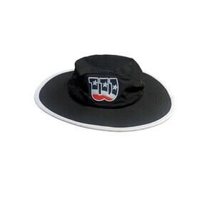 Wilson Bucket Hat Sun Cap Full Brim Black MEN'S USA NWT One Size NWT ~ NEW